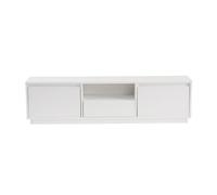 Soporte De Tv De Madera "vanguard" - 160 X 29 X 42 Cm - Blanco Natural