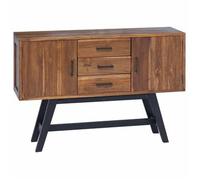 Soporte De Tv Natural 110 X 30 X 75 Cm Madera De Teca Maciza Vidaxl
