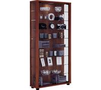 Soporte de vitrina de vidrio | vitrina Vidrio con vidrio de seguridad ESG | Dimensiones aprox. H. 113 x W. 59 x D. 18 cm | Soporte de vidrio | Moderno y ahorro de espacio | Gabinete de exhibición de v
