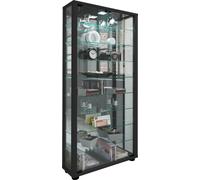 Soporte de vitrina de vidrio | vitrina Vidrio con vidrio de seguridad ESG | Dimensiones aprox. H. 115 x W. 59 x D. 18 cm | Soporte de vidrio | Moderno y ahorro de espacio | Gabinete de exhibición de v