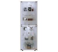 Soporte de vitrina de vidrio | vitrina Vidrio con vidrio de seguridad ESG| Dimensiones aprox. H. 176 x W. 67 x D. 23 cm | Gabinete de exhibición de vidrio | Moderno y ahorro de espacio | Gabinete de e
