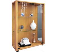 Soporte de vitrina de vidrio | vitrina Vidrio con vidrio de seguridad ESG | Dimensiones aprox. H. 80 x W. 60 x D. 25 cm | Mueble de exhibición de vidrio | Moderno y ahorro de espacio | Gabinete de exh