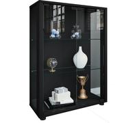 Soporte de vitrina de vidrio | vitrina Vidrio con vidrio de seguridad ESG | Dimensiones aprox. H. 80 x W. 60 x D. 25 cm | Mueble de exhibición de vidrio | Moderno y ahorro de espacio | Gabinete de exh
