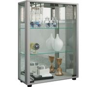 Soporte de vitrina de vidrio | vitrina Vidrio con vidrio de seguridad ESG | Dimensiones aprox. H. 80 x W. 60 x D. 25 cm | Soporte de vidrio | Moderno y ahorro de espacio | Gabinete de exhibición de vi