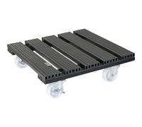 Soporte de WPC con ruedas para macetas Wagner, carga máx. 120 kg