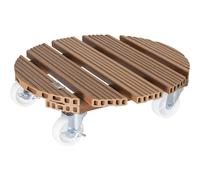 Soporte de WPC con ruedas para macetas Wagner, carga máx. 150 kg