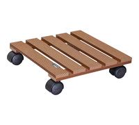 Soporte de WPC con ruedas para macetas Wagner, carga máx. 60 kg