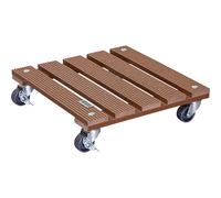Soporte de WPC con ruedas para macetas Wagner, carga máx. 80 kg