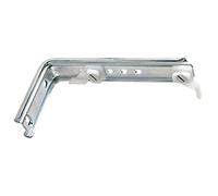 Soporte Doble para Riel Aluminio Blanco Reforzado
