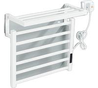 Soporte eléctrico para toallas, montaje en pared, pantalla táctil, resistente al agua, color blanco, modelo 8004 Y, 220V