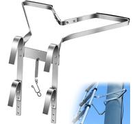 Soporte en forma de V para escaleras - Estabilizador de aluminio para escaleras - Parachoques de goma antideslizante - Ligero y universal - Adecuado para canalones - Mayor estabilidad