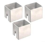 Soporte espaciador para parrilla de barbacoa, 3 piezas de acero inoxidable para distancia de placa de fuego, soporte de placa de fuego de 2 5 cm, compatible con varias placas de parrilla de barbacoa