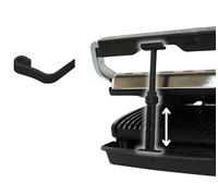 Soporte espaciador V3 accesorio para Tefal/Rowenta Optigrill Elite/Elite XL + clip de bloqueo. Los accesorios Optigrill XL permiten una distancia perfecta y un resultado óptimo de la parrilla