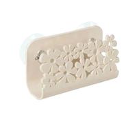 Soporte Esponja Fregadero Soporte for esponja y estante for paños de cocina | Gadget de baño y cocina con almacenamiento de trapo con clip(Beige)