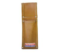 Soporte Faithfull para Nivel de Andamio - Bolsillo único para Nivel de Burbuja y Bolsa para Herramientas Pequeñas con Enganche para Cinturón - Marrón Claro, 270 mm x 90 mm