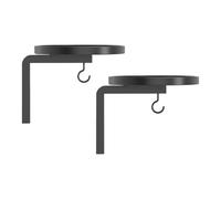 Soporte flotante para plantas de pared, 2 piezas, ahorro de espacio | Soporte de metal para plantas de ventana para oficina, entrada, balcón, patio, esquina, inauguración de la casa