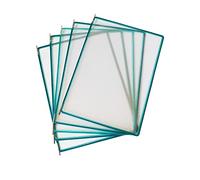 Soporte for carpetas, organizador de archivos montado en la pared, mesa con de panel de visualización, lista de precios A4, 10 paneles, naranja(Panels D A4 Letter)
