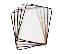Soporte for carpetas, organizador de archivos montado en la pared, mesa con de panel de visualización, lista de precios A4, 10 paneles, naranja(Panels E A4 Letter)
