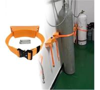 Soporte for cilindro de gas, soporte for tanque montado en la pared con correa reforzada for tanques de hidrógeno y oxígeno, soporte de plástico(2 Pack)
