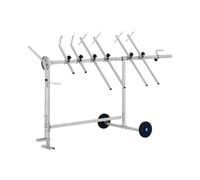 Soporte giratorio para taller de chapa - 6 barras de fijación - 360° - 90 kg | MSW
