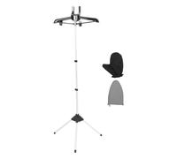Soporte Independiente para Planchado de Prendas Plegable de aluminio | Tablero y Guante Térmico, Estructura de Cuatro Patas, Ajuste Portátil 160x46x40cm, para Pisos