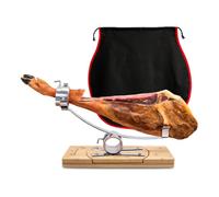 Soporte Jamonero Basculante Profesional con Cabezal Giratorio en Acero Inoxidable (3C Bambu 360º)