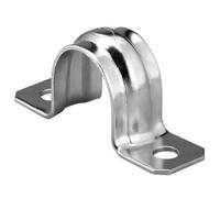 Soporte lateral oval para tubo ø 16 mm. cromado