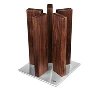 Soporte magnético para cuchillos STONEHENGE 10, acero inoxidable / madera de nogal, KAI