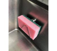 Soporte magnético para esponjas de acero inoxidable Unyqoos® – soporte magnético para esponjas, 2 tamaños (Magnes ≈ 4,5 cm y Magnes Little ≈ 2,5 cm), resistente a la corrosión, sin necesidad de herram