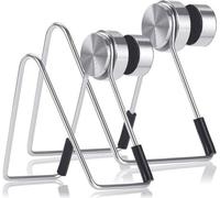 Soporte magnético para esponjas Unyqoos®: imán potente, acero inoxidable SUS304, color plateado, 1 unidad. Ideal para sujetar esponjas y paños de cocina y baño