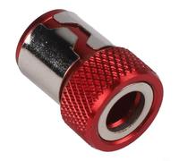 Soporte magnético para puntas de acero de 240 mm (rojo) | Anillo magnético fuerte, evita caídas, 240 mm de longitud, ideal para agujeros profundos, diseño robusto