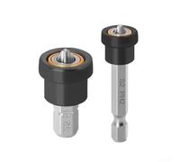 Soporte magnético para puntas de destornillador con vástago hexagonal de cruceta para uso en taladro eléctrico, para trabajo doméstico y aplicaciones de paneles de yeso con control de parada de