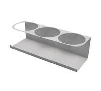 Soporte magnético para tazas - 3 ranuras para máquina de café, cocina, organizador de botellas, estante lateral de organización de bebidas para el lugar de trabajo, hogar, cocina, fácil instalación