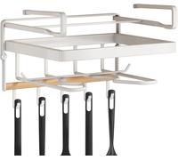Soporte metálico de 4 piezas para servir, ideal para la cocina, para platos, cajones, mesas de servicio. Soporte estándar de metal para platos y vajilla