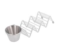 Soporte Multifuncional de Acero Inoxidable para Taco Rack | Durable, fácil de limpiar, tiene capacidad para 3 tacos, adecuado para el hogar, restaurantes