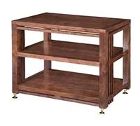 Soporte multimedia AV de 2/3 niveles, estante de audio de alta fidelidad que absorbe los golpes para reproductor de CD de teatro, receptor estéreo, capacidad de 220 libras, 80 x 50 x 63 cm, elegante