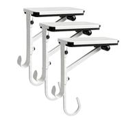 Soporte Navideño de Calcetines Set De 3 Metálico Ajustable Antideslizante | Soporte de Calcetines Navideños para Chimenea Para Adornos Pequeños, Luces En Cadenas, Soporte Para Chimenea Y Borde Mes