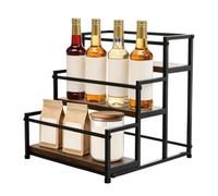 Soporte Organizador Para Siropes Café Expositor Ahorra Espacio De Estilo