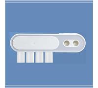 Soporte para 3 cepillos de dientes con dispensador automático de pasta Joybos