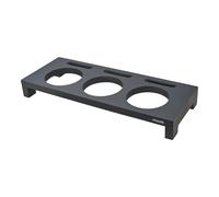 Soporte para 3 mini ollas de hierro fundido, negro, Staub