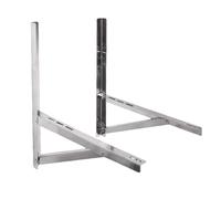 Soporte para aire acondicionado,Soporte de Pared Plegable de Acero Inoxidable para Unidad Exterior,Soportes de Pared para Mini Split | Para condensador y calefactor de mini split sin conductos