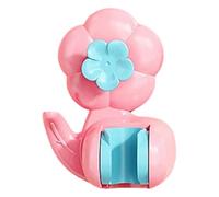 Soporte para alcachofa de ducha, diseño de flores, sin taladrar, soporte de | Soporte para alcachofa de ducha de pared extraíble ajustable con ventosa para niños, montaje en pared, baño