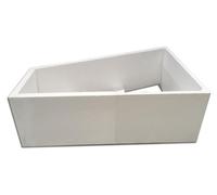 Soporte para bañera Sturotec, compatible con la bañera angular Duravit Paiova de 180 x 140 cm, con la esquina a la derecha