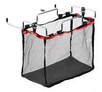 Soporte para bolsas de basura de camping, contenedor de basura portátil colgante con bolsillo de red, ligero, plegable para acampar al aire libre, soporte para bolsas de basura para caravanas