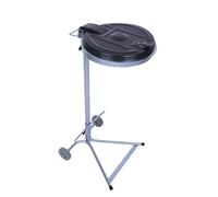 Soporte para bolsas de basura para 120 l de capacidad, bastidor rodante con 2 ruedas