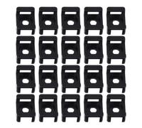 Soporte para Bridas de Cables de Nylon Negro Tipo Sillín 100 Piezas