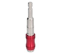 Soporte para brocas hexagonales Varilla de extensión multiángulo Herramientas manuales universales Acero al cromo vanadio de 1/4 pulg. Larga vida útil Operación en espacios (rojo+plata)