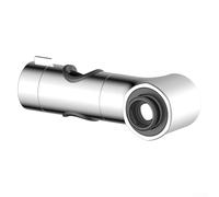 Soporte para cabezal de ducha con imanes fuertes, mecanismo deslizante ajustable para varillas de 18 mm y 25 mm, giro de 360 grados, construcción de ABS cromado