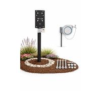 Soporte para caja de manguera y carrete de manguera, independiente y estable, compatible con Gardena®, Amazon Basic® y más, no requiere montaje en pared