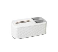 Soporte para caja de pañuelos Cubierta de caja pañuelos, soporte Rectangular con almacenamiento, organizador decorativo moderno multifuncional Decoración del hogar(A)